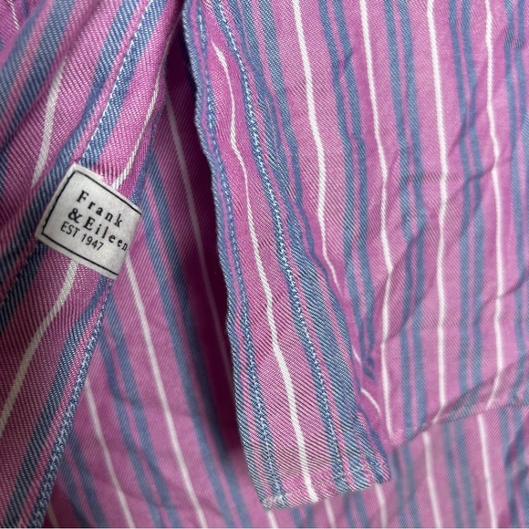 Frank and Eileen Eileen pink striped button down size XS - Picture 7 of 10
